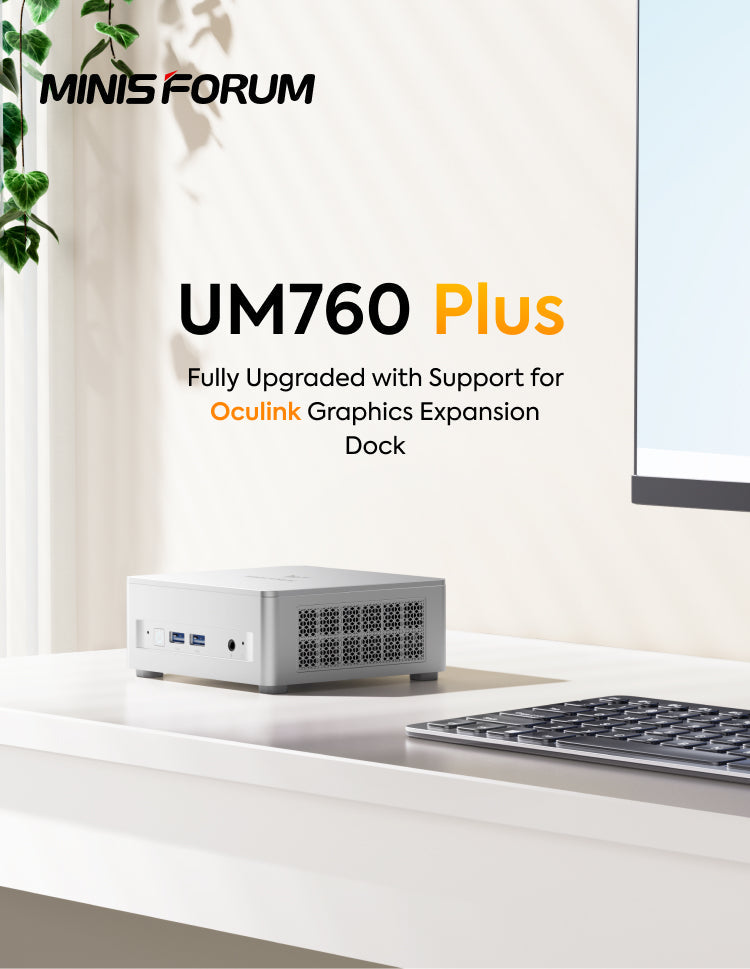 【極美品】ミニPC MINISFORUM UM760 Plus Minisforum UM760 Plus MiniPC | AMD Ryzen™ 5 7640HS Processor