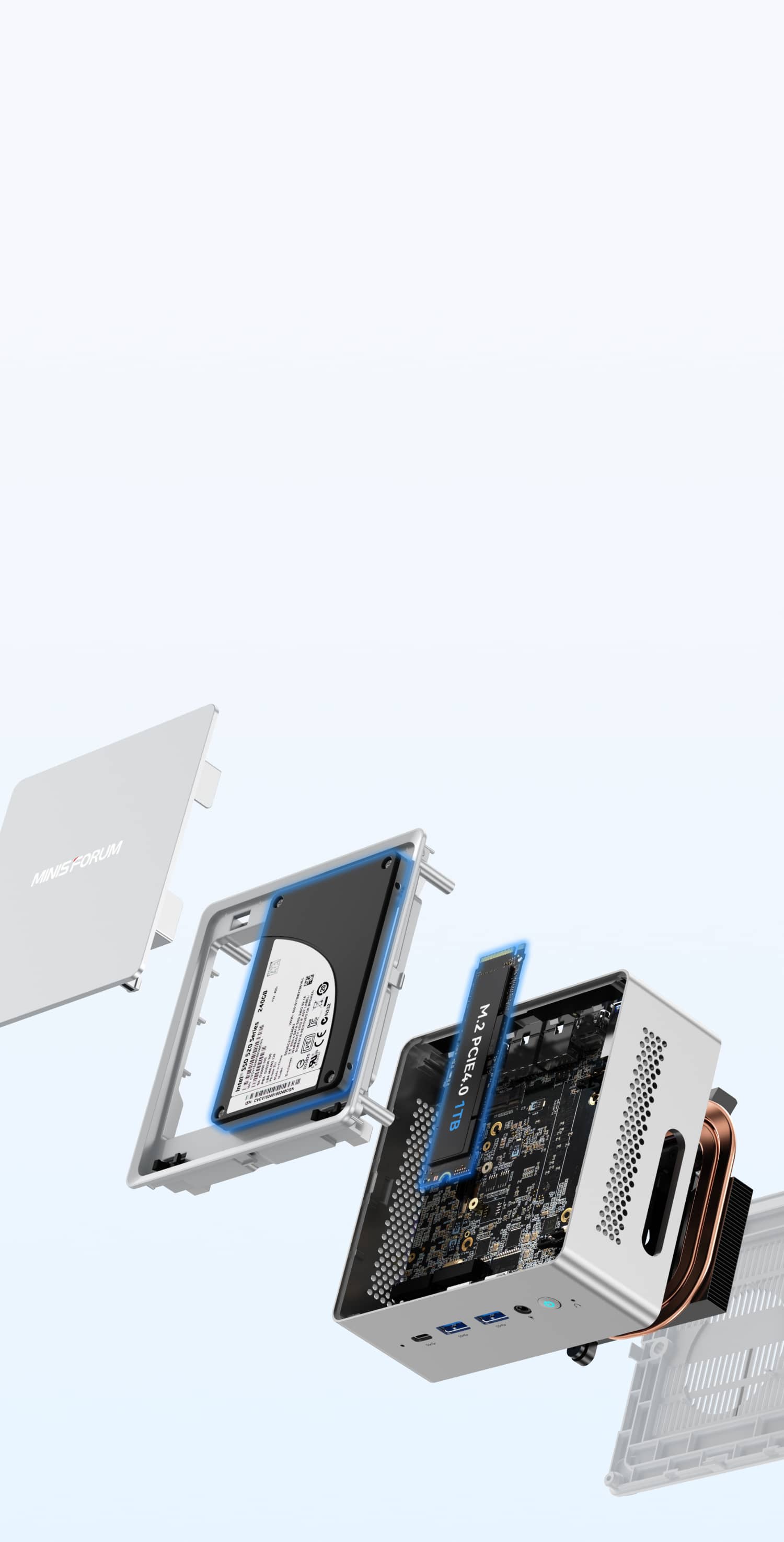 Minisforum NAB9S MiniPC | Intel Core ™ i9-13900HK | Dual DDR4-3200Mhz