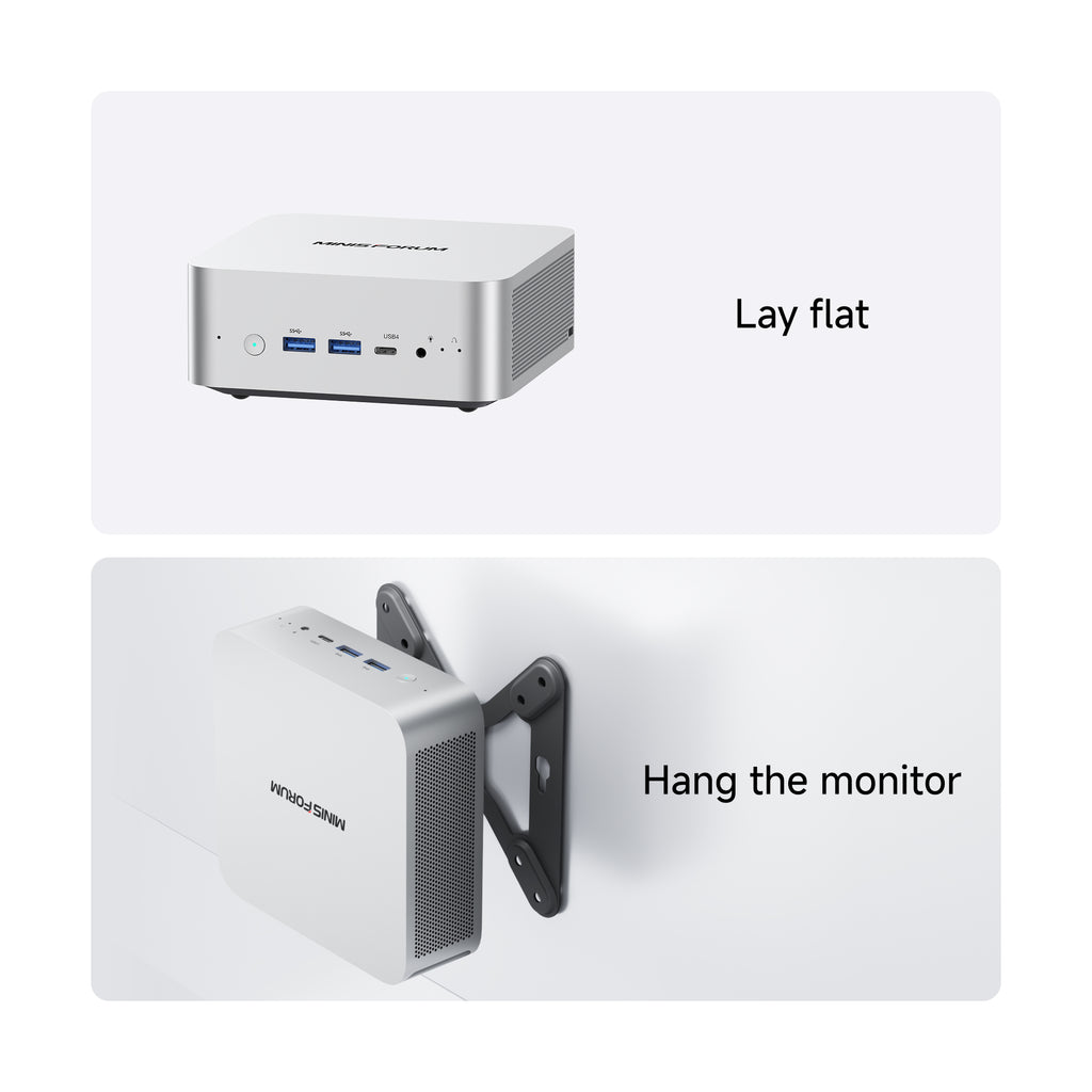 Minisforum AI X1-470/255 MINIPC |  AMD Ryzen™ AI 9 HX 470 / Ryzen™ 7 255 | Dual DDR5-5600MHz & M.2 2280 NVME SSD Slot × 2 | Dual 40 Gbps USB4 Ports | OCuLink Port