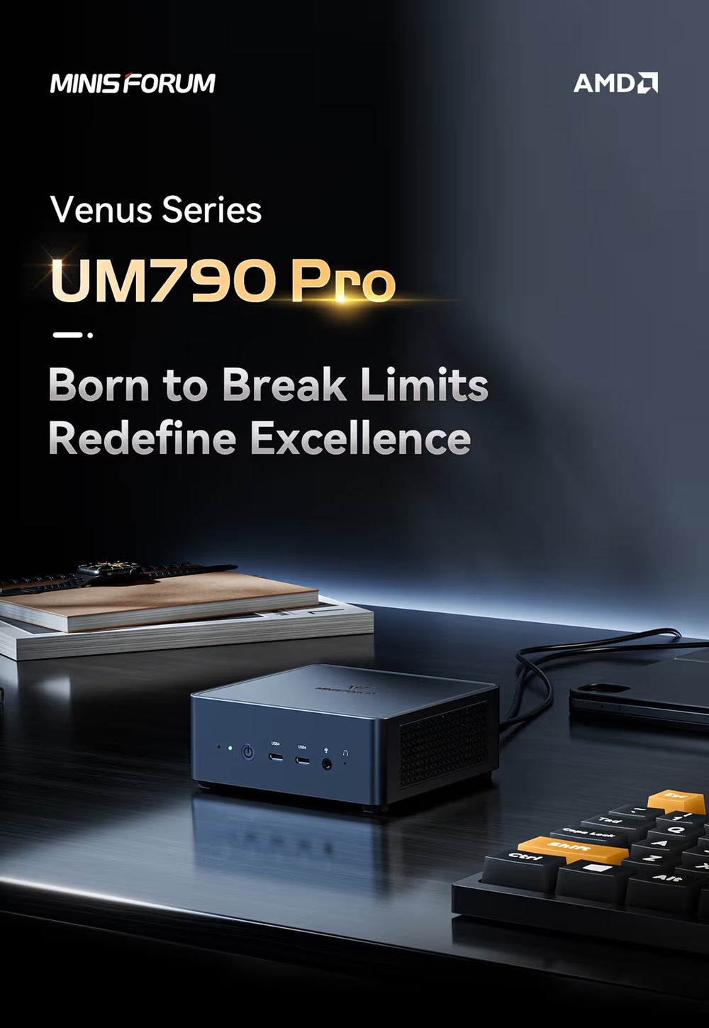 Minisforum UM790 Pro Mini PC | AMD Ryzen™ 9 7940HS