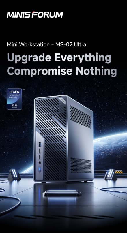 MINISFORUM MS-02 Ultra Workstation | Intel Core Ultra 285HX CPUs