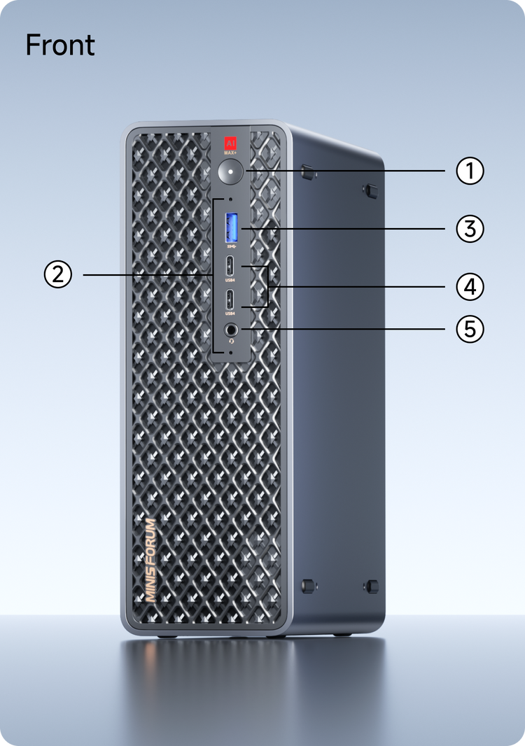 MS-S1 Front Ports