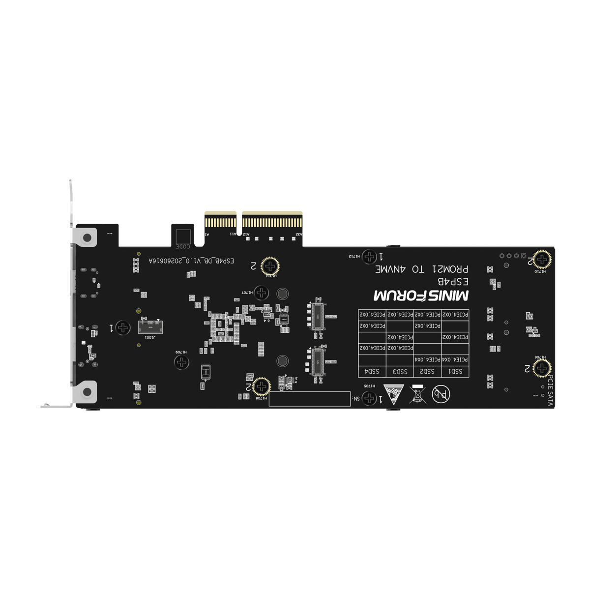 MINISFORUM ESP4B-850 PCIe Expansion Card