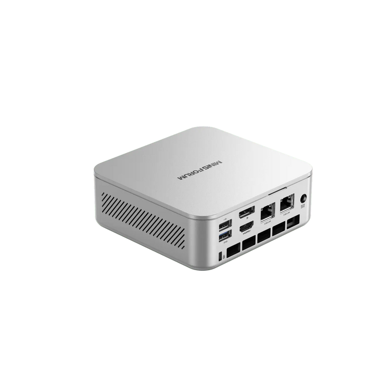 Minisforum M2 AI MINIPC | Intel® Core™ Ultra 7 356H | Up to 90TOPS | Dual DDR5-5600 & M.2 2280 PCIE4.0 Slot*2 | WIFI7 & BT5.4 | Dual 2.5G | USB4 40Gbps