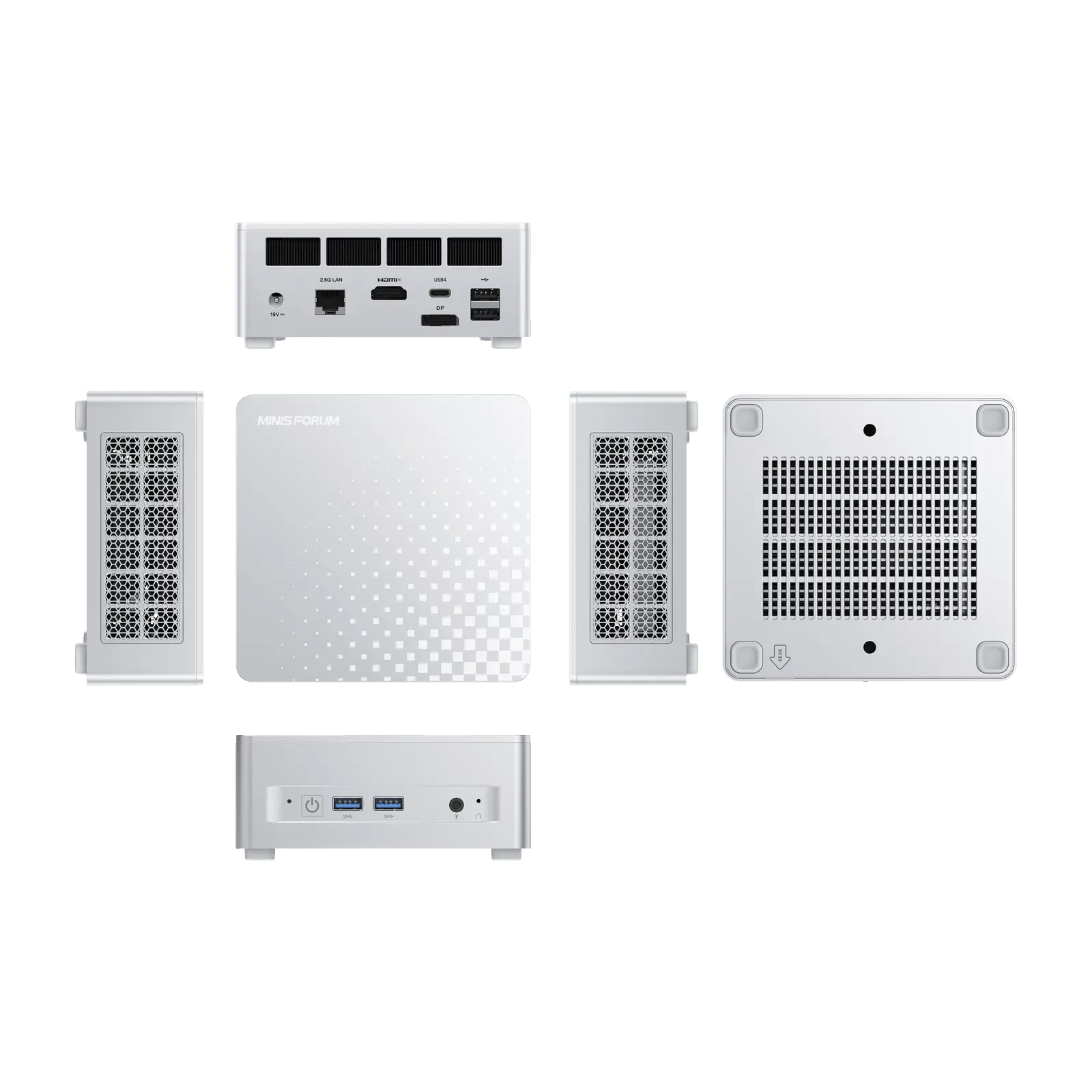 MINISFORUM M1 Lite MiniPC | Intel® Core™ Ultra 5 125U | Dual DDR5-5600Mhz Up To 96GB | Dual M.2 2280 PCIe 4.0 SSD Slots | USB4 40Gbps | Wi-Fi 6E & BT 5.2 | 2.5G Lan