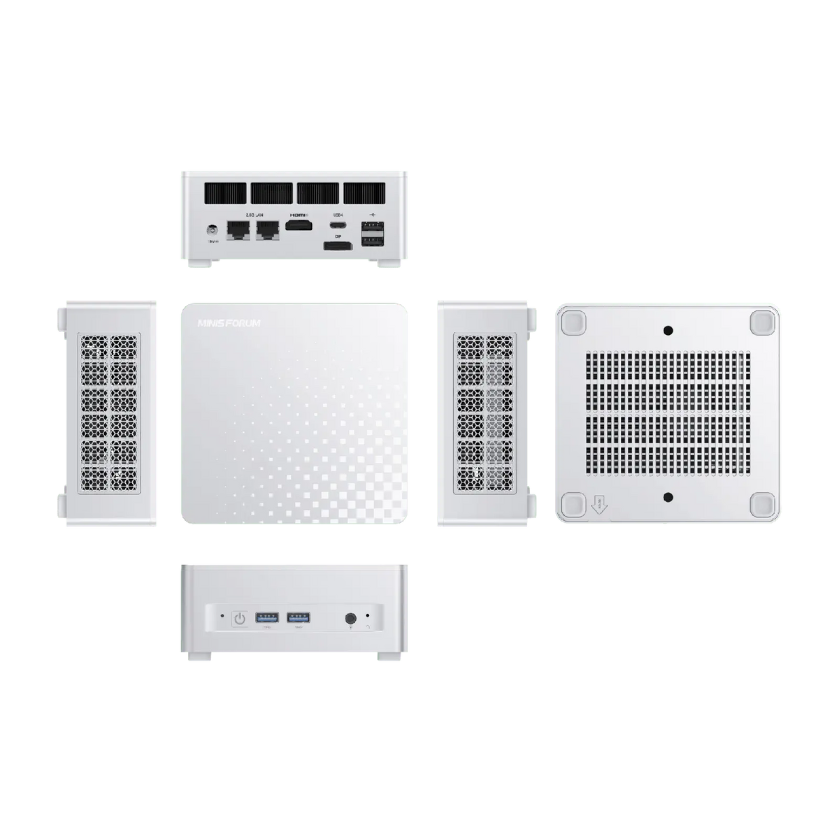 Minisforum M1 Plus Mini PC | Intel® Core™ i5-12600H | Dual DDR5-4800Mhz | Up to 96GB | USB4 40Gbps | PD In/Out