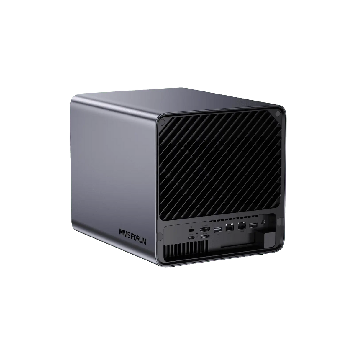 Minisforum N5 Pro AI NAS | AMD Ryzen™ AI 9 HX PRO 370 | 96GB DDR5 ECC memory | 10Gb+5GbE LAN | Docker single key installation | OCuLink compatible