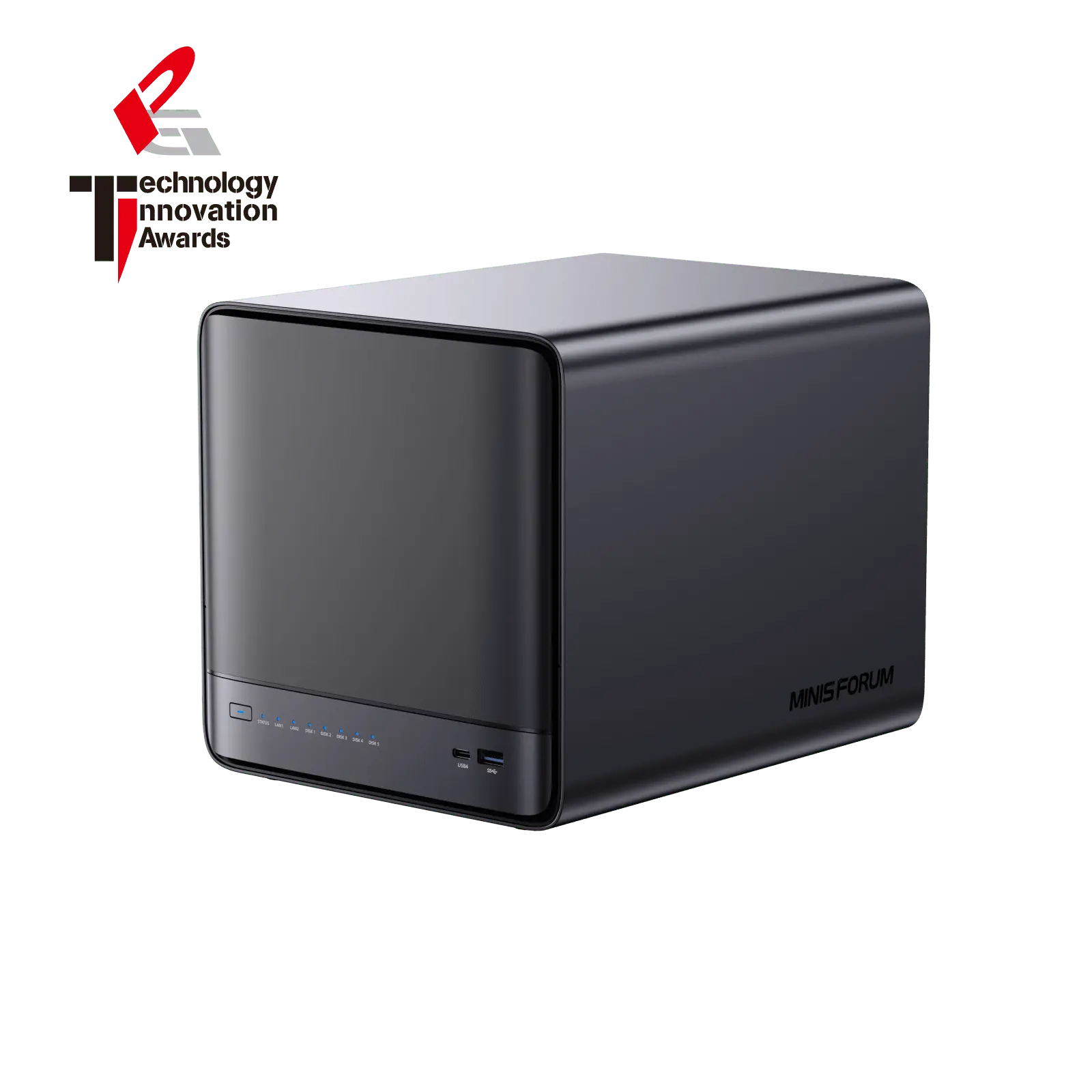 Minisforum N5 Pro AI NAS | AMD Ryzen™ AI 9 HX PRO 370 | 96GB DDR5 ECC memory | 10Gb+5GbE LAN | Docker single key installation | OCuLink compatible