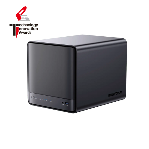Minisforum N5 Pro AI NAS | AMD Ryzen™ AI 9 HX PRO 370 | 96GB DDR5 ECC memory | 10Gb+5GbE LAN | Docker single key installation | OCuLink compatible