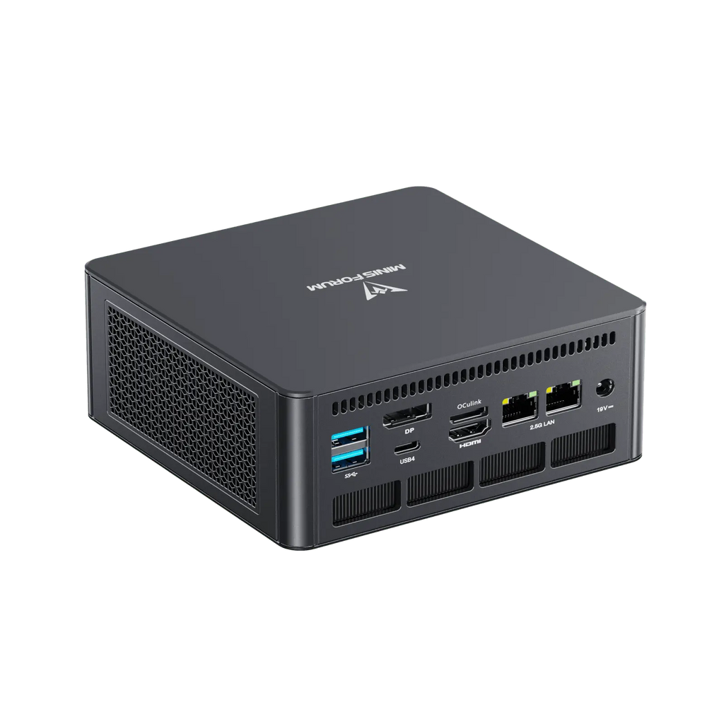 Minisforum UM890PRO MINIPC | AMD Ryzen™ 9 8945HS | Dual DDR5-5600Mhz,up to 96GB & 2 × M.2 2280 SSD PCIe 4.0 Slots | OcuLink Port & 4 × USB3.2 Gen2 Type-A Ports