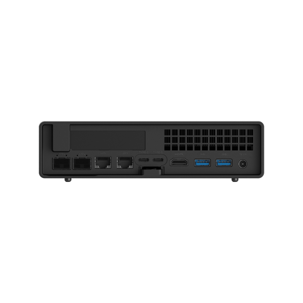 MS-03 Local AI Edge Workstation | Intel® Core™ Ultra 9 386H | Dual DDR5-7200 & 3× M.2 SSD | Support U.2 NVMe | PCIe x16 Physical Slot | Dual 10G SFP+ & 10G RJ45+2.5G RJ45 | WIFI7 & BT6