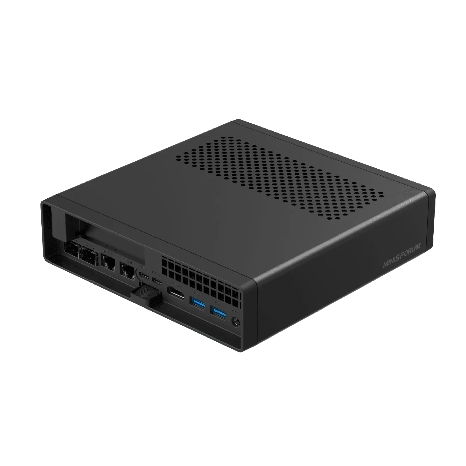 Minisfourm Miniworkstation MS-A2 | AMD Ryzen™ 9 9955HX / 7945HX | Dual 10Gbps SFP+ Lan & 2.5G RJ45 Lan Ports | Support U.2 NVMe/M.2 22110