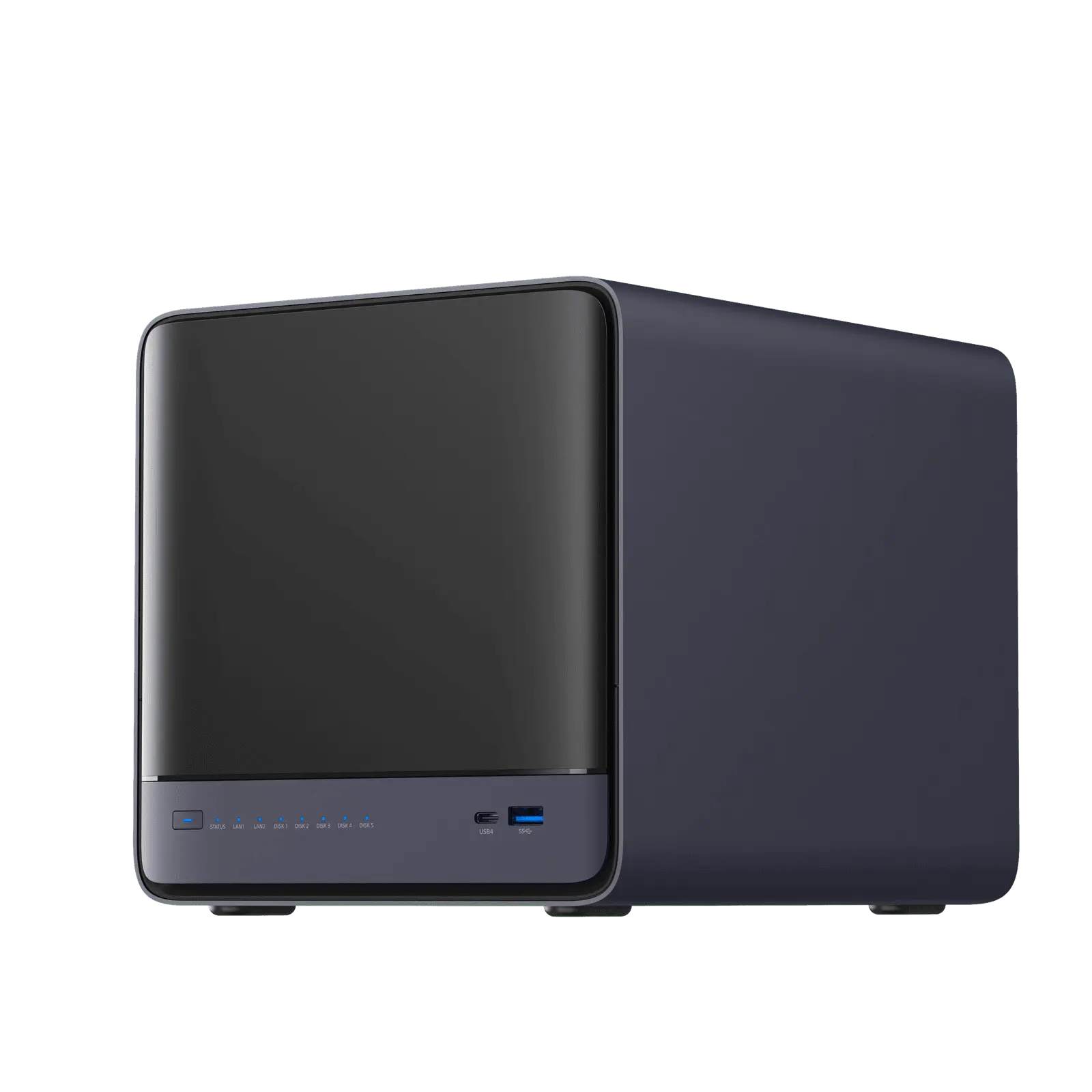 MINISFORUM N5 AIR AI NAS | AMD Ryzen™ 7 255 | Docker single key installation | OCuLink compatible | Weight only 4KG